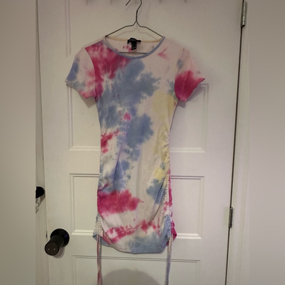 Tie-Dye Ruched Dress, STREETWEAR SOCIETY